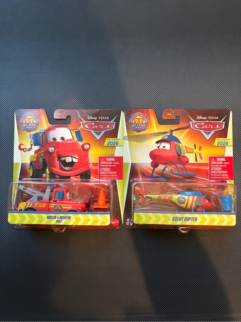 Disney Pixar Cars Red Rescue Vehicle Toy Set - Mater & Kathy Copter 2026